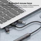 USB / Type-C / 8 Pin to PD, 2 x USB, 2 x Type-C HUB Adapter 5 in 1 Docking Station — view 7