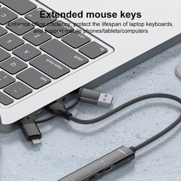 USB / Type-C / 8 Pin to PD, 2 x USB, 2 x Type-C HUB Adapter 5 in 1 Docking Station — view 7