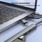 USB / Type-C / 8 Pin to 3.5mm, PD, 2 x USB, Type-C HUB Adapter 5 in 1 Docking Station — view 5