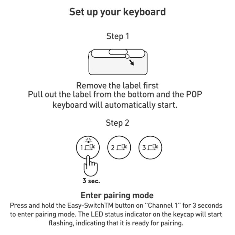 Logitech POP ICON KEYS Wireless Bluetooth Keyboard