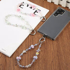 Rose Bead Chain Phone Anti-lost Short Lanyard
