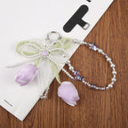 Lace Bead Chain Phone Anti-lost Short Lanyard