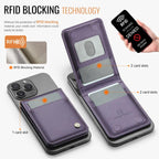 JEEHOOD J06 British Style RFID Magnetic Card Bag
