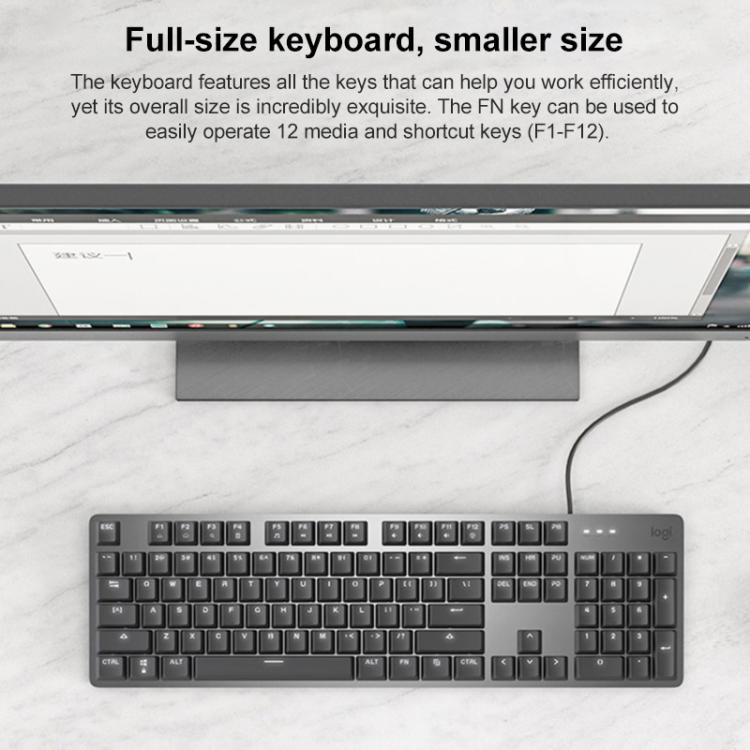 Logitech K845 Backlit Mechanical Wired Keyboard, Cable Length: 1.8m