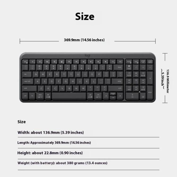 Logitech K251 Wireless Bluetooth Keyboard for Business Laptop Office use