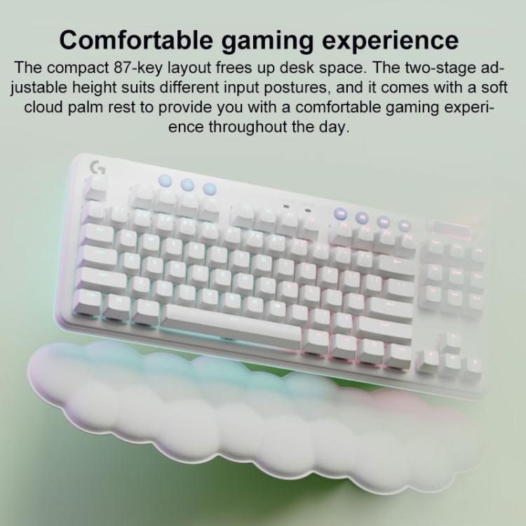 Logitech G715 Dual-Mode 87-Key RGB Wireless Bluetooth Mechanical Keyboard, Red Shaft