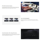 Logitech MX Mini Compact Smart Backlit Wireless Bluetooth Mechanical Keyboard