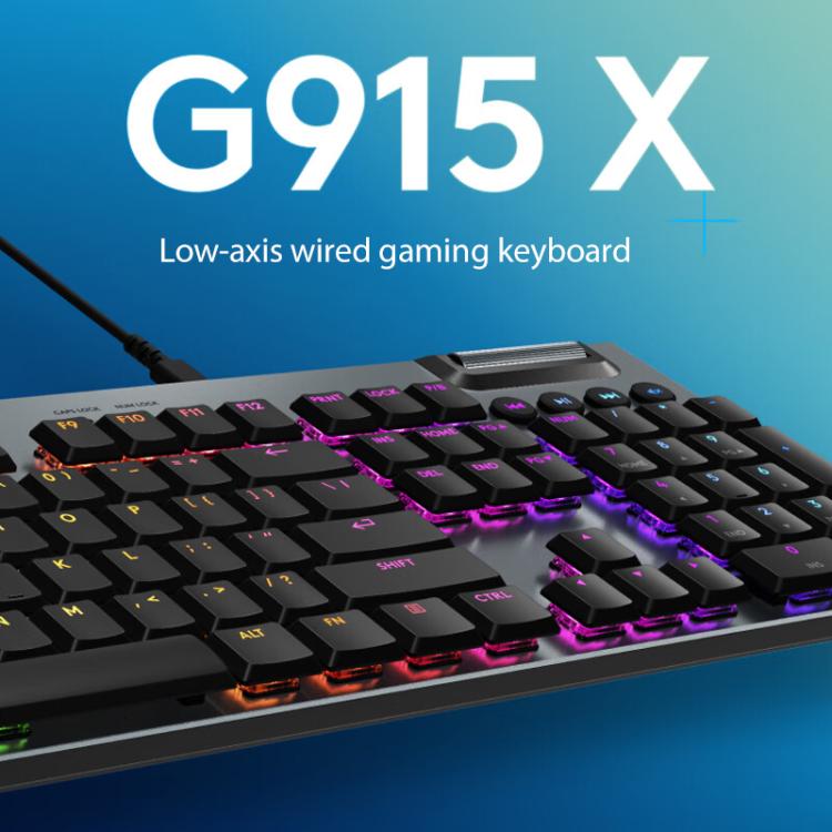 Logitech G915 X Wired Low Profile Gaming Keyboard