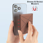 BFK24 Diamond Embossed Magsafe Magnetic Leather Card Bag
