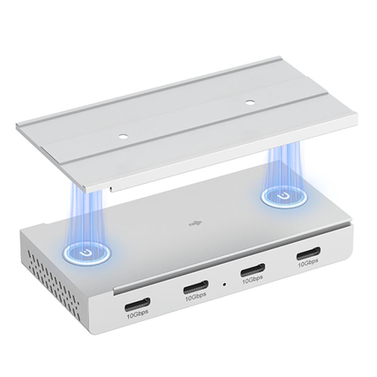 HST-4C 4 in 1 USB 3.2 10Gbps Detachable Magnetic Docking Station