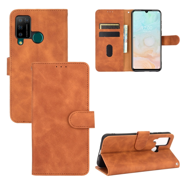 Solid Color Skin Feel Magnetic Buckle Horizontal Flip Calf Texture PU Leather Case with Holder & Card Slots & Wallet