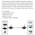 Measy AV540 5.8GHz Wireless Audio / Video Transmitter and Receiver with Infrared Return Function, Distance: 400m — view 8