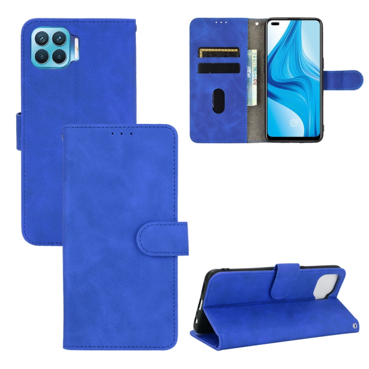 Solid Color Skin Feel Magnetic Buckle Horizontal Flip Calf Texture PU Leather Case with Holder & Card Slots & Wallet
