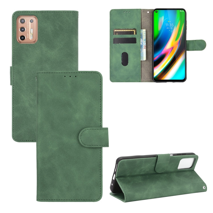Solid Color Skin Feel Magnetic Buckle Horizontal Flip Calf Texture PU Leather Case with Holder & Card Slots & Wallet