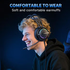 ONIKUMA X88 Head-mounted RGB Light E-Sports Gaming Headset, Cable Length: 2.2m
