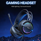 ONIKUMA X88 Head-mounted RGB Light E-Sports Gaming Headset, Cable Length: 2.2m