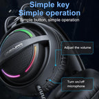 ONIKUMA X88 Head-mounted RGB Light E-Sports Gaming Headset, Cable Length: 2.2m