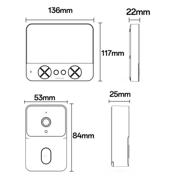 Yesido KM27 4.3 inch TFT Screen 2.4G Wireless Video Intercom Doorbell — view 16