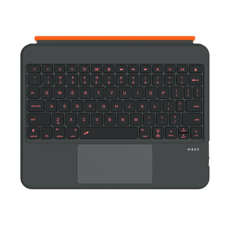Colorful Backlight Bluetooth Keyboard Leather Tablet Case with Rotating Holder