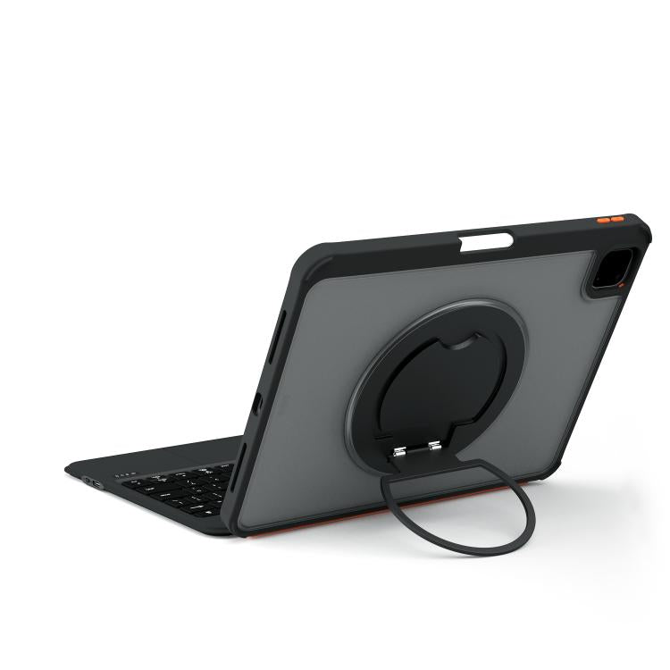 Colorful Backlight Bluetooth Keyboard Leather Tablet Case with Rotating Holder