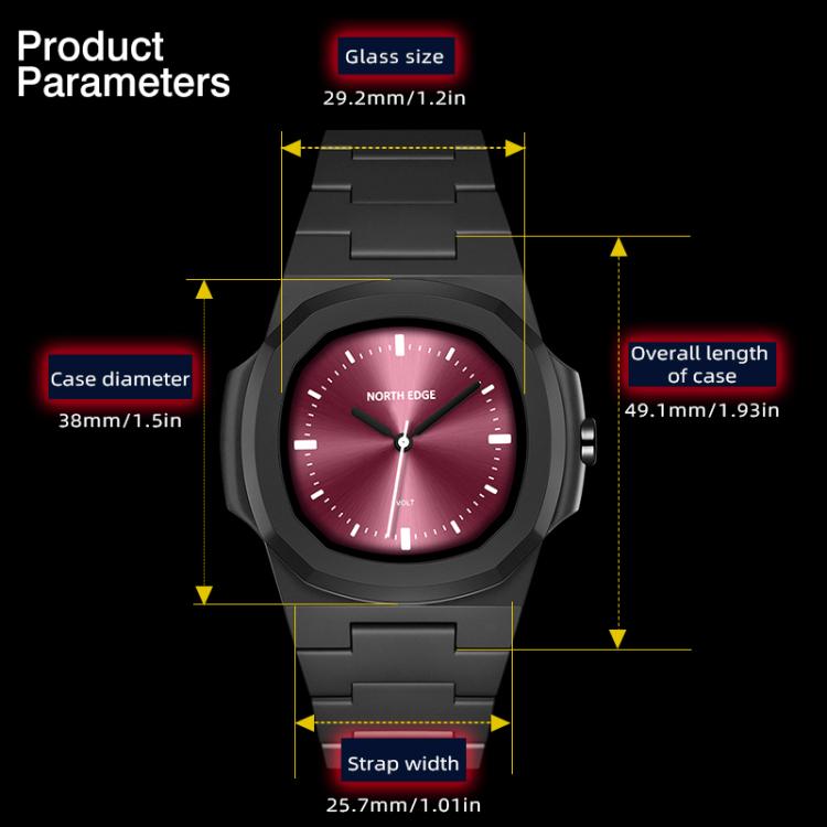 NORTH EDGE VOLT Fashion Waterproof Couple Sports Quartz Watch