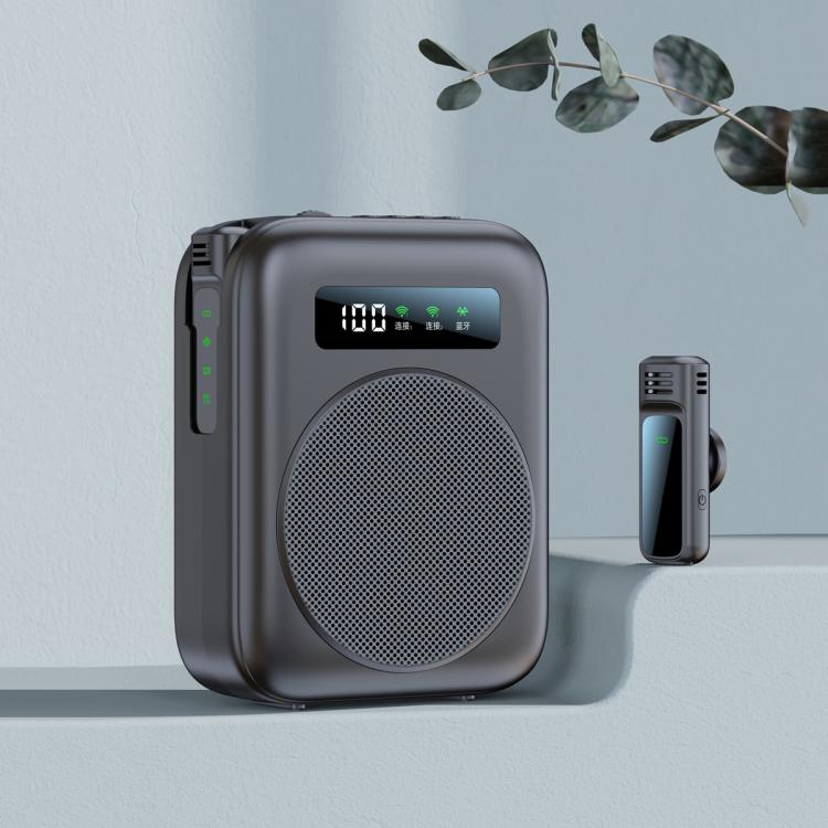 M10 Mini Wireless Microphone Teaching Voice Amplifier with Screen Display