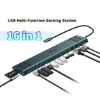 Onten OTN-9299 16 in 1 USB Multi-function Docking Station — OTN-9299