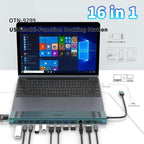 Onten OTN-9299 16 in 1 USB Multi-function Docking Station — view 5