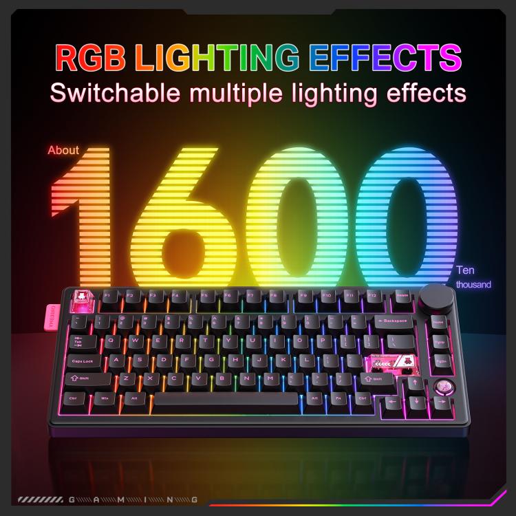ONIKUMA MT706 81-Keys Hot Swappable Triple Mode Mechanical Keyboard