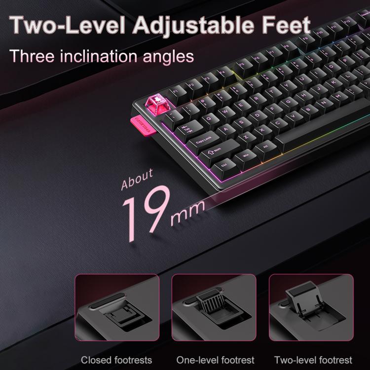 ONIKUMA MT706 81-Keys Hot Swappable Triple Mode Mechanical Keyboard
