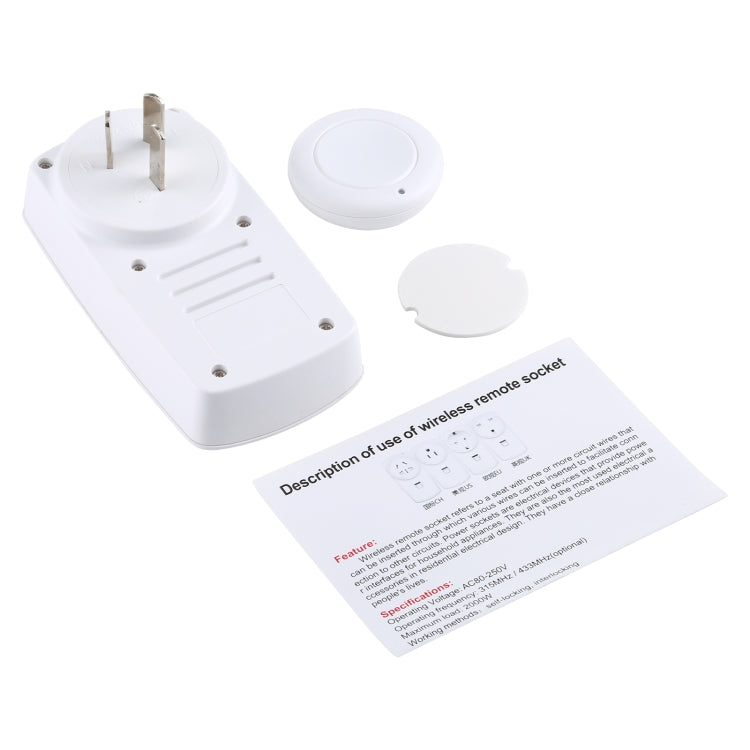 AK-DL220 220V Smart Wireless Remote Control Socket with Remote Control