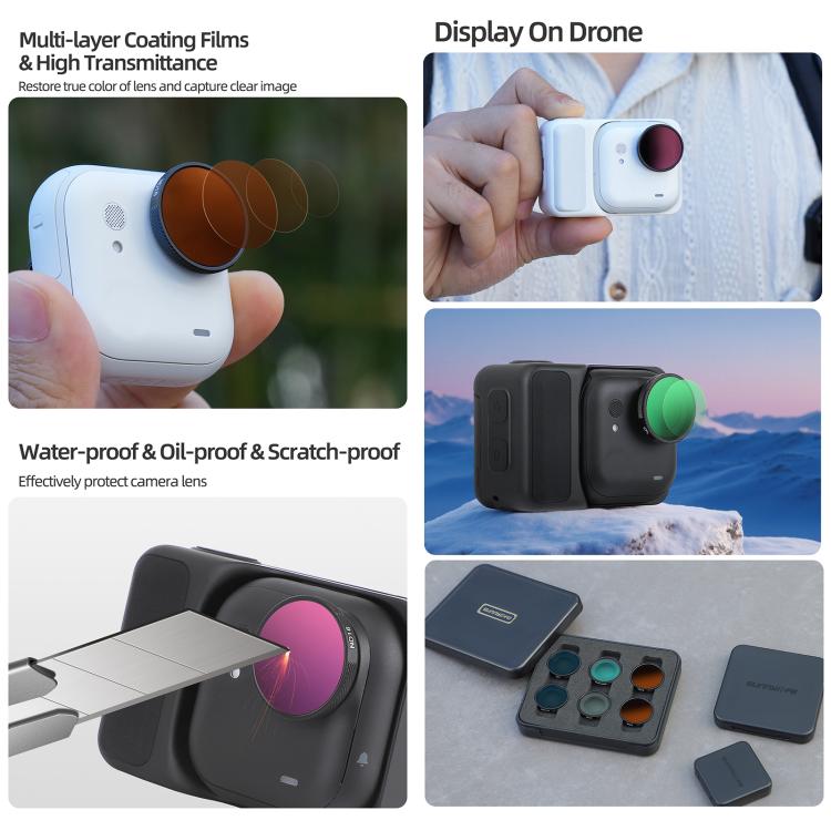 For Insta360 GO Ultra Sunnylife Camera Lens Filter