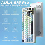 AULA S75 Pro 80 Keys wired/2.4G/Bluetooth Three Model Customizable Gradient Mechanical Keyboard