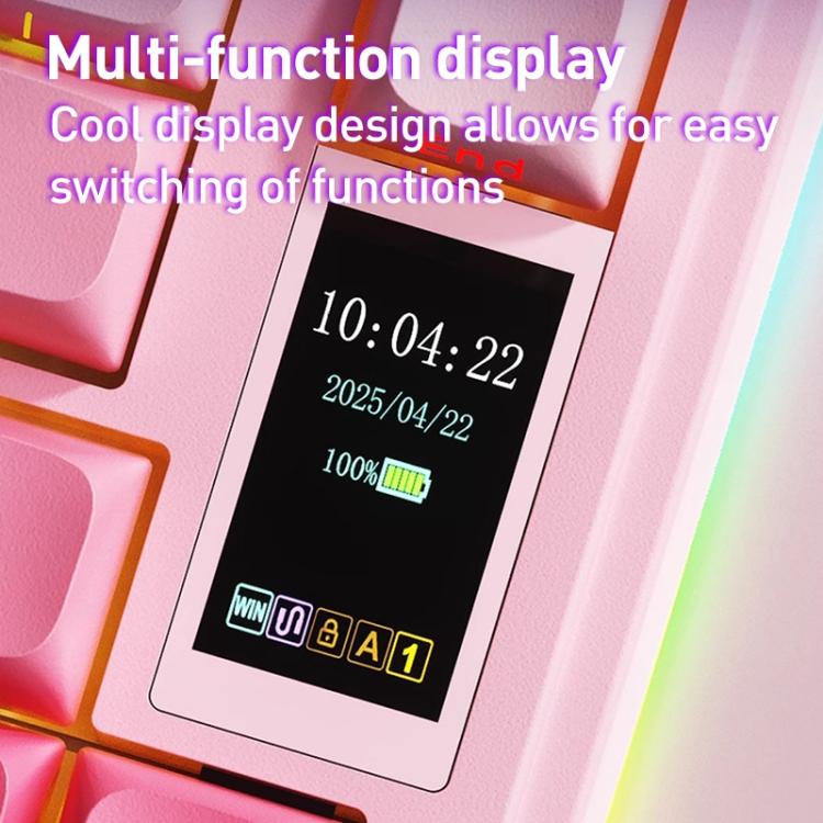 AULA S75 Pro 80 Keys wired/2.4G/Bluetooth Three Model Customizable Gradient Mechanical Keyboard