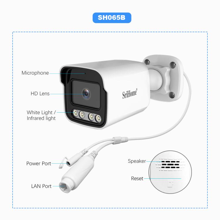 SriHome NVS005-POE065 5MP HD 4-CH POE Camera Network Video Recorder Kit — view 15