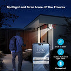 SriHome NVS010-IPC065 5MP HD 4-CH WiFi Camera Kit with 10.1 inch Touch Screen Monitor