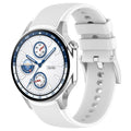 xDfind Silver Buckle Silicone Watch Band