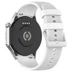 xDfind Silver Buckle Silicone Watch Band