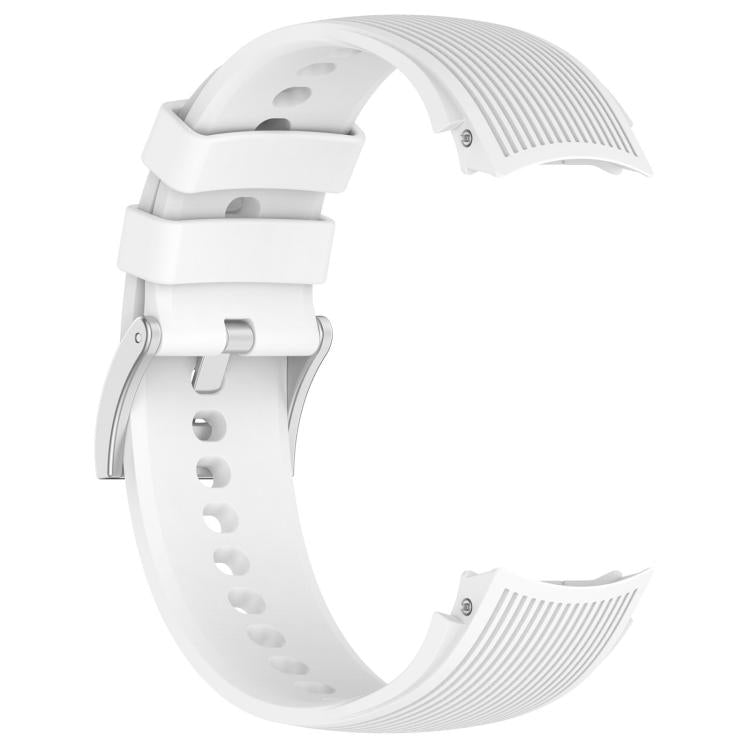 xDfind Silver Buckle Silicone Watch Band