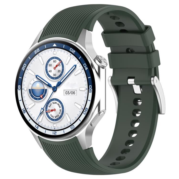 xDfind Silver Buckle Silicone Watch Band — Pink