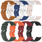 xDfind Silver Buckle Silicone Watch Band