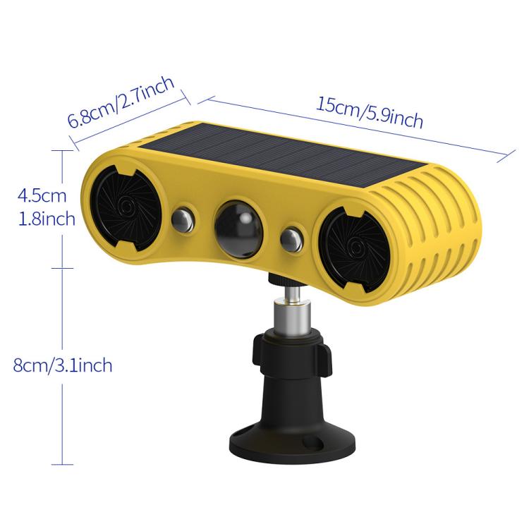 N911W Solar High Frequency Ultrasonic Animal Repellent — N911W