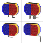 C1A Solar Double Sided LED Strobe Road Warning Light