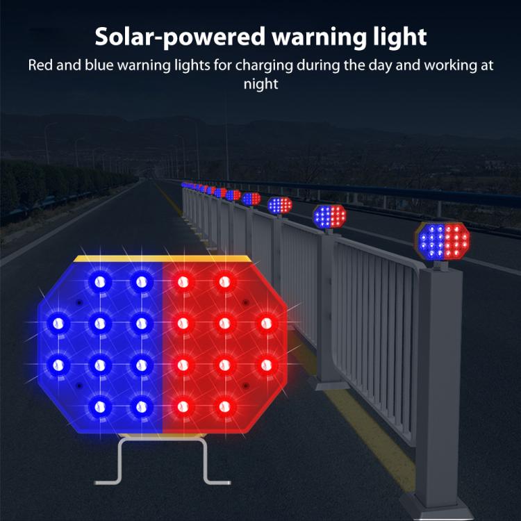 C1A Solar Double Sided LED Strobe Road Warning Light