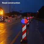 C1A Solar Double Sided LED Strobe Road Warning Light
