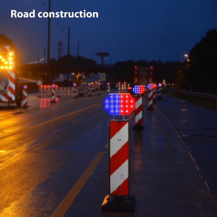 C1A Solar Double Sided LED Strobe Road Warning Light