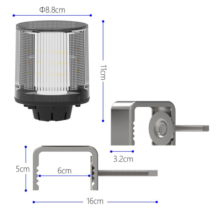 C3 Solar Traffic Light Roadblock Warning Light
