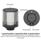 C3 Solar Traffic Light Roadblock Warning Light