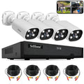 SriHome NVS008-AHD006 2MP HD 4-CH XVR NVR Camera Network Video Recorder Kit