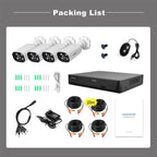 SriHome NVS008-AHD006 2MP HD 4-CH XVR NVR Camera Network Video Recorder Kit
